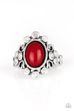 Noticeable Notable - Red Paparazzi Ring