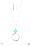 Optical Illusion - Blue Paparazzi Necklace Exclusive - Carolina Bling Boss