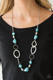 Thats TERRA-ific! - Blue Paparazzi Necklace - Carolina Bling Boss