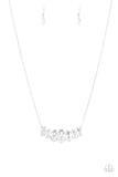 Leading Lady - White Paparazzi Necklace - Carolina Bling Boss