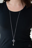 Got It On Lock - White Paparazzi Necklace
