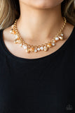 Downstage Dazzle - Gold Paparazzi Necklace