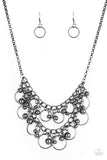 Warning Bells - Black Paparazzi Necklace