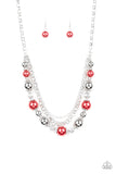 5th Avenue Romance - Red Paparazzi Necklace