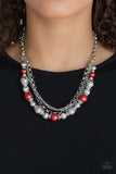 5th Avenue Romance - Red Paparazzi Necklace