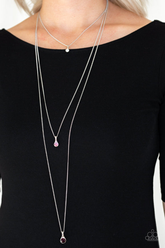 Crystal Chic - Purple Paparazzi Necklace