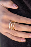 Dear To My Heart - Gold Paparazzi Ring - Carolina Bling Boss