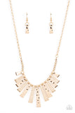 The MANE Course - Gold Paparazzi Necklace