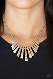The MANE Course - Gold Paparazzi Necklace