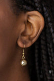Glimmer Takes All - Brass Paparazzi Necklace
