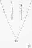Diamond Debonair - White Paparazzi Necklace - Carolina Bling Boss