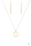 Shimmering Seashores - Gold Paparazzi Necklace