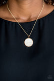 Shimmering Seashores - Gold Paparazzi Necklace