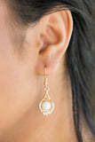 Westminster Waltz - Gold Paparazzi Earrings - Carolina Bling Boss