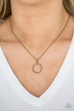 Simply Simple - Brass Paparazzi Necklace - Carolina Bling Boss
