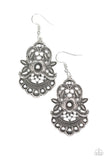 Blooming Bora Bora - Silver Paparazzi Earrings - Carolina Bling Boss