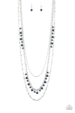 Pearl Pageant None - Blue Paparazzi Necklace