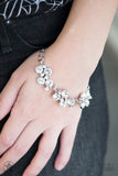 Old Hollywood - White Paparazzi Bracelet - Carolina Bling Boss