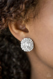 Starry Starlet - White Paparazzi Earrings - Carolina Bling Boss