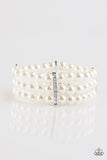 Royal Wedding - White Paparazzi Bracelet - Carolina Bling Boss