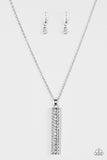 Big Shot Shimmer - White Paparazzi Necklace - Carolina Bling Boss