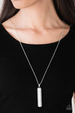 Big Shot Shimmer - White Paparazzi Necklace - Carolina Bling Boss