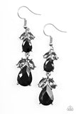 Trophy Hall - Black Paparazzi Earrings - Carolina Bling Boss