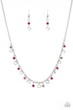 Dinner Party Demure - Pink Paparazzi Necklace - Carolina Bling Boss