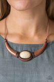 Cause A STEER - Copper Paparazzi Necklace - Carolina Bling Boss