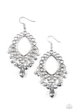 Just Say NOIR - Silver Paparazzi Earrings - Carolina Bling Boss