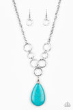 Livin On A PRAIRIE - Blue Paparazzi Necklace - Carolina Bling Boss