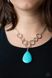 Livin On A PRAIRIE - Blue Paparazzi Necklace - Carolina Bling Boss