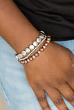 Girly Girl Glamour - Brown Paparazzi Bracelet - Carolina Bling Boss