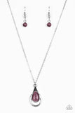 Just Drop It! - Purple Paparazzi Necklace - Carolina Bling Boss