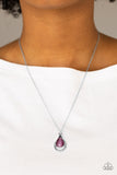 Just Drop It! - Purple Paparazzi Necklace - Carolina Bling Boss