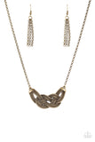 Nautically Naples - Brass Paparazzi Necklace - Carolina Bling Boss