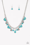 Welcome To Bedrock - Blue Paparazzi Necklace - Carolina Bling Boss