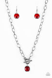Dynamite Dazzle - Red Paparazzi Necklace - Carolina Bling Boss