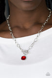 Dynamite Dazzle - Red Paparazzi Necklace - Carolina Bling Boss