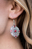 Second Spring - Red Paparazzi Earrings - Carolina Bling Boss