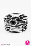 Sparkle Struck - Black Paparazzi Ring - Carolina Bling Boss