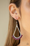Top To Bottom - Purple Paparazzi Earrings