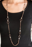 Stylishly Steampunk - Copper Paparazzi Necklace - Carolina Bling Boss