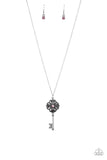 Got It On Lock - Pink Paparazzi Necklace - Carolina Bling Boss