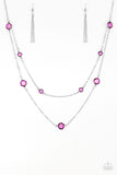 Raise Your Glass - Purple Paparazzi Necklace - Carolina Bling Boss