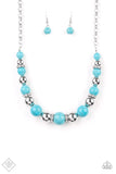 The Ruling Class - Blue Paparazzi Necklace - Carolina Bling Boss