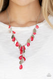 Sailboat Sunsets - Red Paparazzi Necklace - Carolina Bling Boss