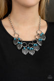 Very Valentine - Blue Paparazzi Necklace - Carolina Bling Boss
