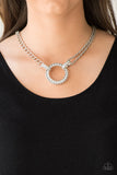 Razzle Dazzle - White Paparazzi Necklace - Carolina Bling Boss