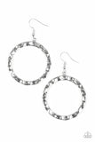 Hammer Time - Silver Paparazzi Earrings - Carolina Bling Boss